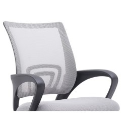 Silla q-connect oficina siena malla base metalica alt max 1000 anc 560 prof 570 ruedas premium color blanco gris