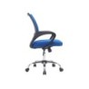 Silla q-connect oficina siena malla base metalica alt max 1000 anc 560 prof 570 ruedas premium color negro azul