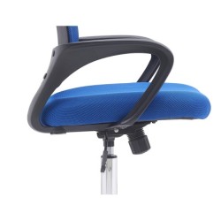 Silla q-connect oficina siena malla base metalica alt max 1000 anc 560 prof 570 ruedas premium color negro azul