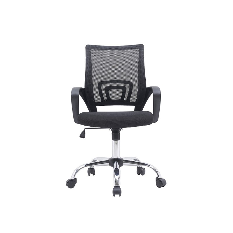 Silla q-connect oficina siena malla base metalica alt max 1000 anc 560 prof 570 ruedas premium color negro Silla q-connect oficina siena malla base metalica alt max 1000 anc 560 prof 570 ruedas premium color negro