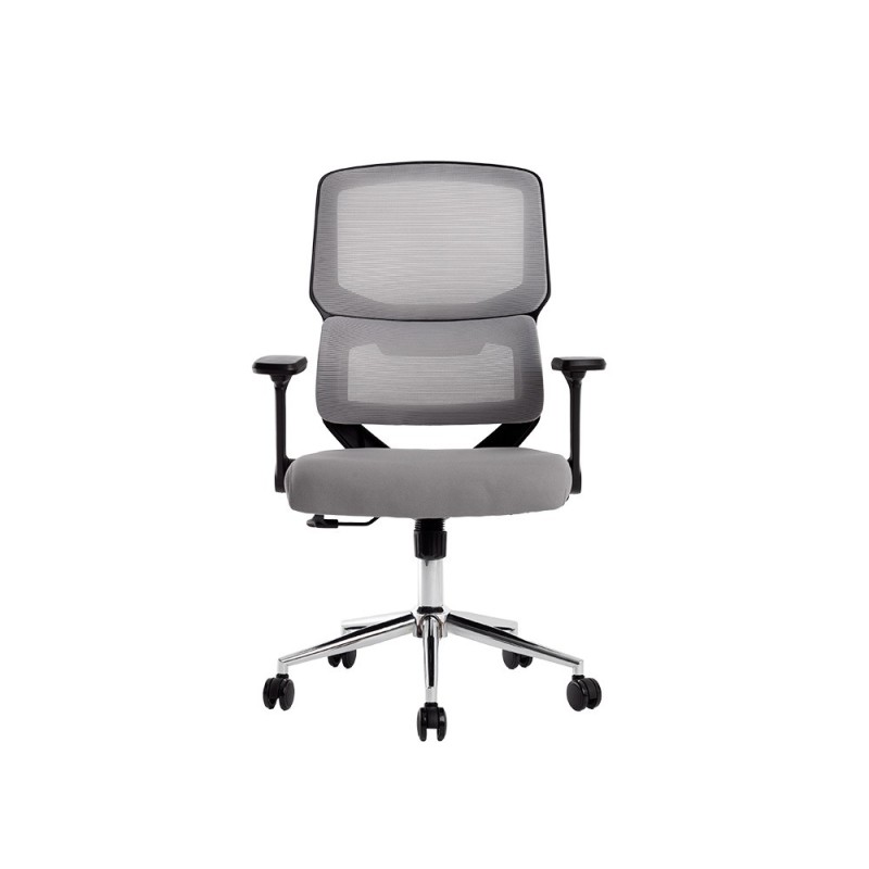 Silla q-connect oficina lucca malla base metalica alt max 1090 anc 700 prof 650 ruedas premium color negro gris Silla q-connect oficina lucca malla base metalica alt max 1090 anc 700 prof 650 ruedas premium color negro gris
