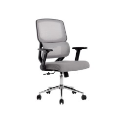 Silla q-connect oficina lucca malla base metalica alt max 1090 anc 700 prof 650 ruedas premium color negro gris