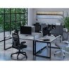 Silla q-connect ergonomica pal ermo malla base nylon alt max 1300 anc 610 prof 600 ruedas premium color blanco gris