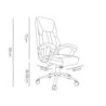 Silla q-connect direccion bolz ano simil piel base metalica alt max 1260 anc 650 prof 730 mm ruedas premium color negro