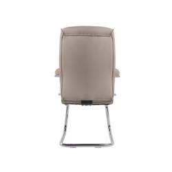 Silla q-connect escritorio mod ena simil piel base metalica alt max 1050 anc 630 prof 650 color gris