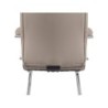 Silla q-connect escritorio mod ena simil piel base metalica alt max 1050 anc 630 prof 650 color gris