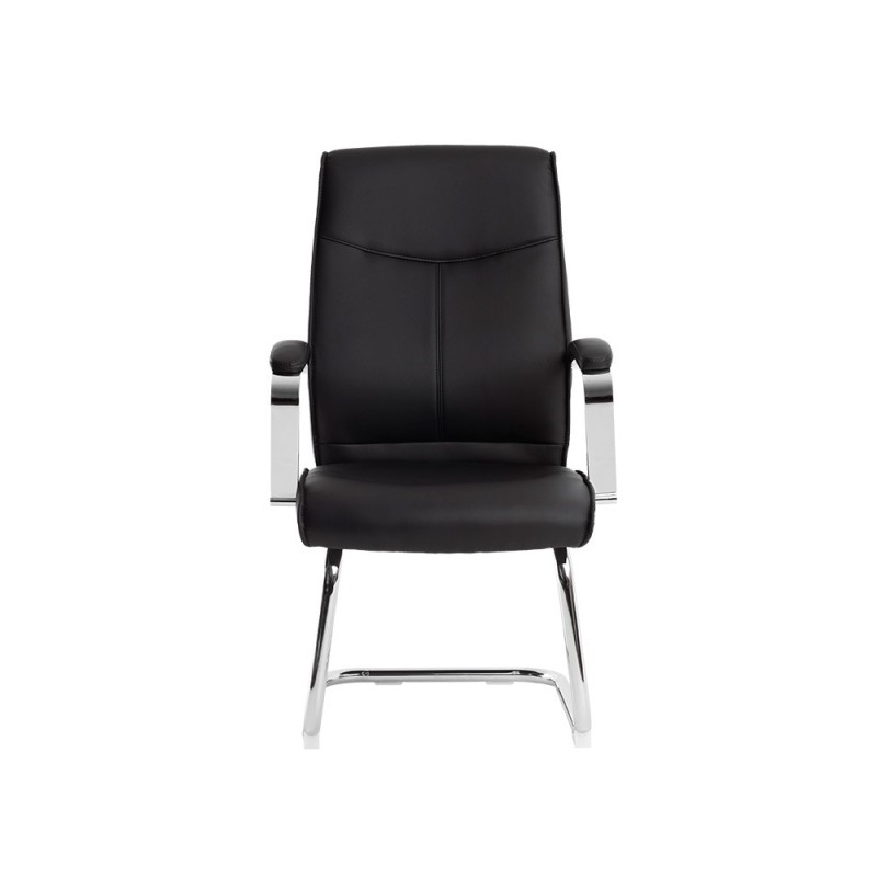 Silla q-connect escritorio mod ena simil piel base metalica alt max 1050 anc 630 prof 650 color negro Silla q-connect escritorio mod ena simil piel base metalica alt max 1050 anc 630 prof 650 color negro