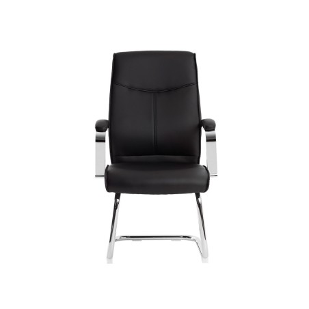 Silla q-connect escritorio mod ena simil piel base metalica alt max 1050 anc 630 prof 650 color negro