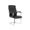 Silla q-connect escritorio mod ena simil piel base metalica alt max 1050 anc 630 prof 650 color negro