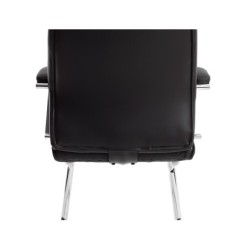 Silla q-connect escritorio mod ena simil piel base metalica alt max 1050 anc 630 prof 650 color negro