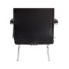 Silla q-connect escritorio mod ena simil piel base metalica alt max 1050 anc 630 prof 650 color negro
