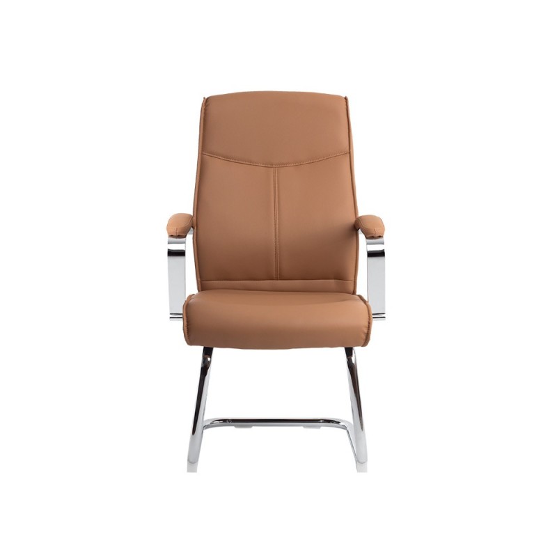 Silla q-connect escritorio mod ena simil piel base metalica alt max 1050 anc 630 prof 650 color crema Silla q-connect escritorio mod ena simil piel base metalica alt max 1050 anc 630 prof 650 color crema