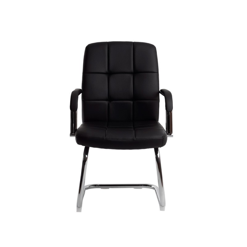 Silla q-connect escritorio pia ve simil piel base metalica alt max 1050 anc 610 prof 680 color negro Silla q-connect escritorio pia ve simil piel base metalica alt max 1050 anc 610 prof 680 color negro