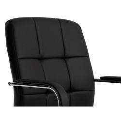 Silla q-connect escritorio pia ve simil piel base metalica alt max 1050 anc 610 prof 680 color negro