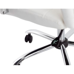 Silla q-connect direccion piav e simil piel base metalica alt max 1250 anc 610 prof 700 mm ruedas premium color blanco