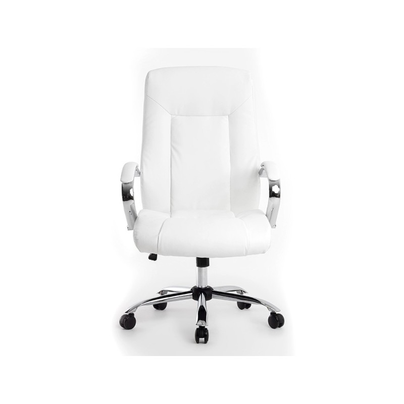 Silla q-connect direccion vero na simil piel base metalica alt max 1210 anc 650 prof 730 mm ruedas premium color blanco Silla q-connect direccion vero na simil piel base metalica alt max 1210 anc 650 prof 730 mm ruedas premium color blanco
