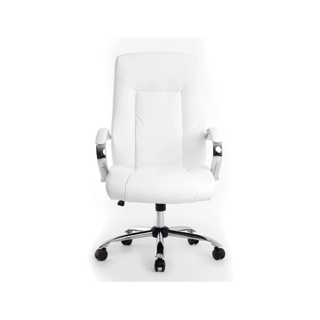 Silla q-connect direccion vero na simil piel base metalica alt max 1210 anc 650 prof 730 mm ruedas premium color blanco