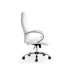 Silla q-connect direccion vero na simil piel base metalica alt max 1210 anc 650 prof 730 mm ruedas premium color blanco