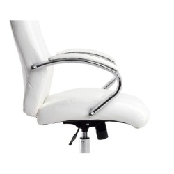 Silla q-connect direccion vero na simil piel base metalica alt max 1210 anc 650 prof 730 mm ruedas premium color blanco