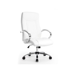 Silla q-connect direccion vero na simil piel base metalica alt max 1210 anc 650 prof 730 mm ruedas premium color blanco