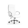 Silla q-connect direccion vero na simil piel base metalica alt max 1210 anc 650 prof 730 mm ruedas premium color blanco