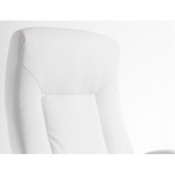 Silla q-connect direccion vero na simil piel base metalica alt max 1210 anc 650 prof 730 mm ruedas premium color blanco