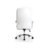 Silla q-connect direccion vero na simil piel base metalica alt max 1210 anc 650 prof 730 mm ruedas premium color blanco
