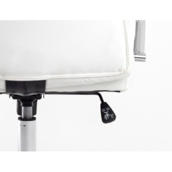 Silla q-connect direccion vero na simil piel base metalica alt max 1210 anc 650 prof 730 mm ruedas premium color blanco