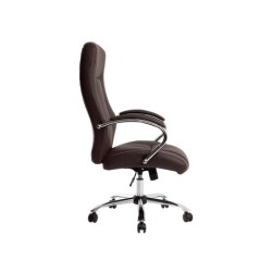 Silla q-connect direccion vero na simil piel base metalica alt max 1210 anc 650 prof 730 mm ruedas premium color marron