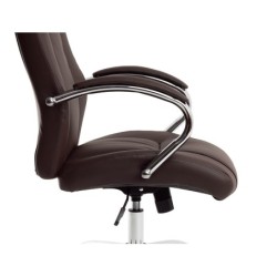 Silla q-connect direccion vero na simil piel base metalica alt max 1210 anc 650 prof 730 mm ruedas premium color marron
