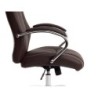 Silla q-connect direccion vero na simil piel base metalica alt max 1210 anc 650 prof 730 mm ruedas premium color marron