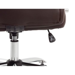 Silla q-connect direccion vero na simil piel base metalica alt max 1210 anc 650 prof 730 mm ruedas premium color marron
