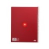 Cuaderno espiral a4 micro antartik tapa forrada 80h 90 gr cuadro 5mm 1 banda 4 taladros exp. 20 unidades