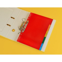 Separador q-connect plastico juego de 5 separadores din a4 multitaladro