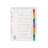 Separador q-connect plastico juego de 10 separadores din a4 multitaladro