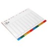 Separador q-connect plastico juego de 10 separadores din a4 multitaladro