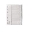 Separador numerico q-connect plastico 1-31 juego de 31 separadores din a4 multitaladro