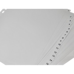 Separador numerico q-connect plastico 1-31 juego de 31 separadores din a4 multitaladro