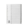 Separador numerico q-connect plastico 1-20 juego de 20 separadores din a4 multitaladro