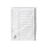 Separador numerico q-connect plastico 1-12 juego de 12 separadores din a4 multitaladro
