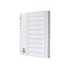 Separador numerico q-connect plastico 1-10 juego de 10 separadores din a4 multitaladro