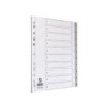 Separador numerico q-connect plastico 1-10 juego de 10 separadores din a4 multitaladro