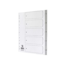 Separador numerico q-connect plastico 1-5 juego de 5 separadores din a4 multitaladro