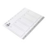Separador numerico q-connect plastico 1-5 juego de 5 separadores din a4 multitaladro