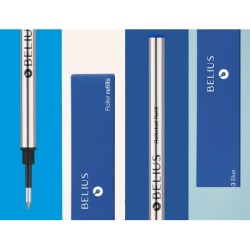 Recambio roller belius azul 0,7 mm caja 3 unidades