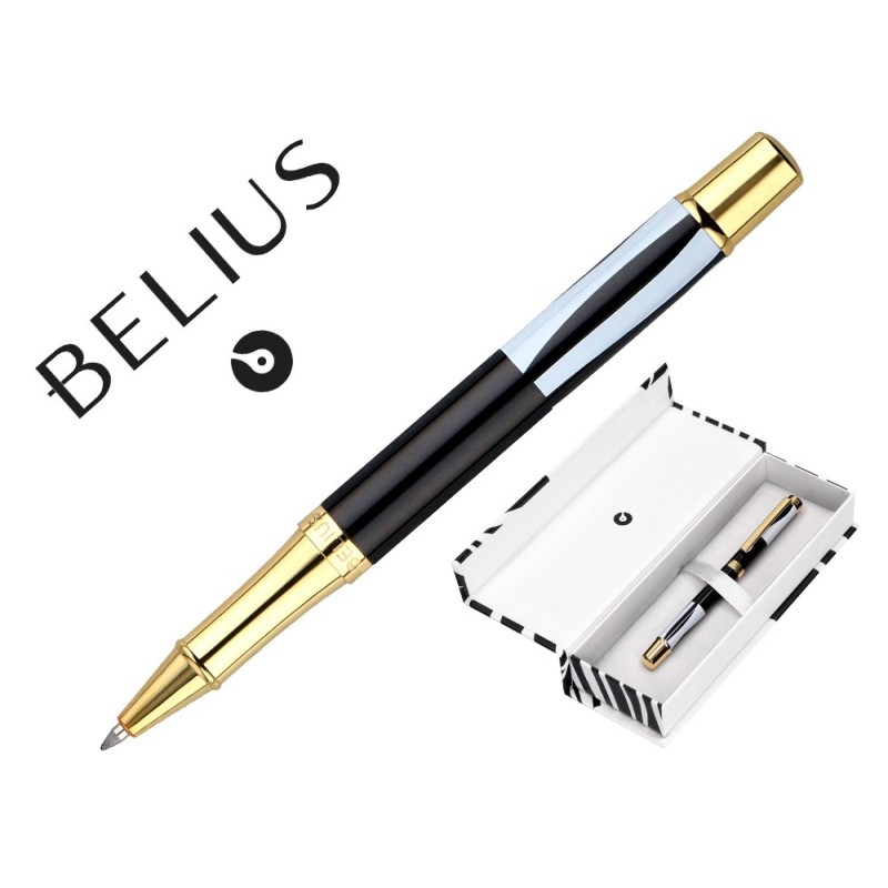 Roller belius dualita cuerpo blanco color negro tinta negra caja de diseño Roller belius dualita cuerpo blanco color negro tinta negra caja de diseño