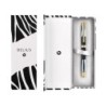 Roller belius dualita cuerpo blanco color negro tinta negra caja de diseño