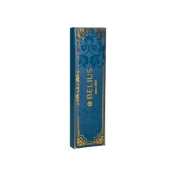 Boligrafo belius macaron bliss forma hexagonal color rosa/ azul y dorado tinta azul caja de diseño