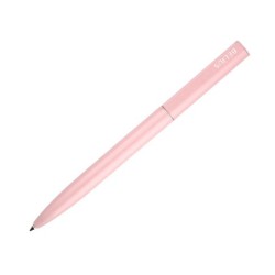 Boligrafo belius rocket b aluminio color minimalista rosa tinta azul caja cilindrica