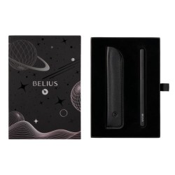 Roller y funda de similpiel belius space b color minimalista negro tinta azul caja de diseño